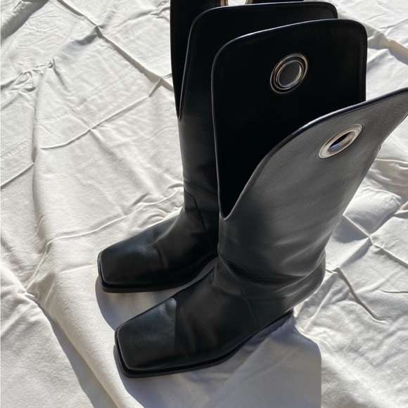 RICK OWENS Eyelet-Detail Men’s Boots size 42 - Picture 7 of 8